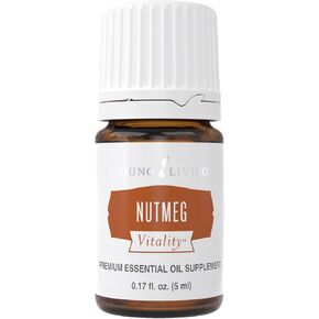 Young Living Nutmeg Vitality Essential Oil for Cooking - 5 ml: Spicy Flavoring for Soups, Antioxidant and Immune System Support, Sweet and Spicy Taste, Cleansing Properties
