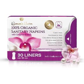 Women's Haven Organic Sanitary Napkins (Panty Liners) with Resealable Packaging in Saudi Arabia