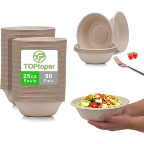 35 Oz Large Paper Bowls【No lids】 70 Pack Disposable Soup Bowls Plastic Free Party Supplies for Hot/Cold Food, Soup (35 OZ)