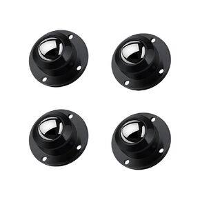 LePvo 0.8 Inch Small Caster Wheels for Furniture, Self Adhesive Caster Wheels, 360° Swivel Wheels, 28 LBS Load Capacity Per Wheel, Low Profile Wheels for Small Appliance Storage Box Planter(4 Pack)