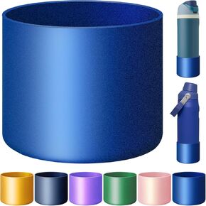 حذاء سيليكون لـ Owala 24/32/40oz FreeSip، Twist، and Flip زجاجة مياه من الفولاذ المقاوم للصدأ، غطاء للأكمام لـ Stanley IceFlow 24/36oz، حماية سفلية مضادة للانزلاق لملحقات Owala، الحرباء in Kuwait