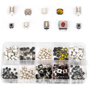 300 Pcs Micro Switch, Tactile Mini Momentary Push Button Switches Kit (Normally Open) in Kuwait