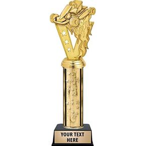 Crown Awards Go Kart Trophy, Gold Stars Go Karting Trophy with Custom Engraving Included Prime