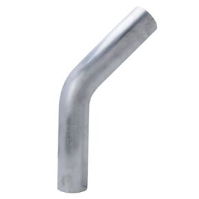 HPS 1.25" OD, 45 Degree Bend Aluminum Elbow Tubing, 6" Leg Length on Each Side, 2" Clr, 6061 T6 Seamless 16 Gauge, Wall Thickness: 0.065", ALE45-91728, 1.25" OD, Aluminum