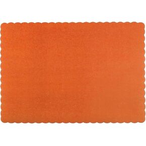 Paper Placemats - Disposable - Scalloped Edge (Red, 100) in Kuwait