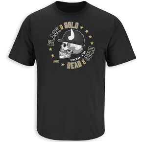 Smack Apparel Black and Gold Until I'm Dead and Cold T-Shirt for Colorado College Fans (SM-5XL)