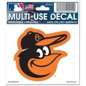 Wincraft MLB Baltimore Orioles 84412012 Multi-Use Decal, 3" x 4"