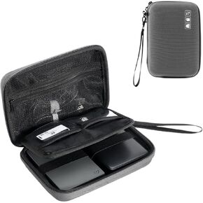 ProCase Hard Drive Case for Canvio Basics Western Digital WD Elements My Passport Seagate Portable Backup Plus Slim 1TB 2TB 3TB 4TB USB 2.5, Portable External Hard Drive Case for 2 Hard Drives -Black
