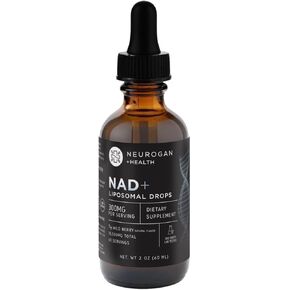 Neurogan NAD+ Liposomal Drops | Cellular Wellness & Immune Support Supplement | 300mg per Serving, 18,000mg Total | Nicotinamide Adenine Dinucleotide for Vitality | Vegan, Non-GMO, Gluten-Free