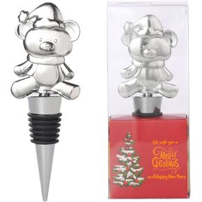 Wine Bottle Stopper,3 Pieces Christmas Snowflake Tree Deer Decorative Wine Bottle Stopper,Metal Reusable Wine Bottle Stoppers for Wine, Champagne and Beer Collection (Christmas Set)