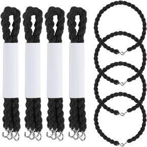 12 Pieces Elastic Military Boot Straps with Metal Hooks