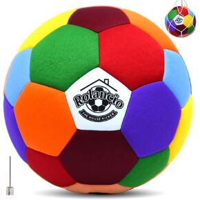 The House Kicker Indoor Soccer Ball Size 4 Soft & Safe Kids Soccer Ball for Home and Yards Ideal for Silent Dribbling, Training, Perfect Soccer Gift, Fun Soft Soccer Ball, House Ball