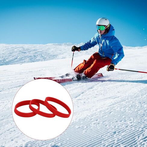 32pcs Ski Brake Retainers, Snowboard Brake Bands Retainers Brake Rubber Band for Winter Ski Accessory in Saudi Arabia