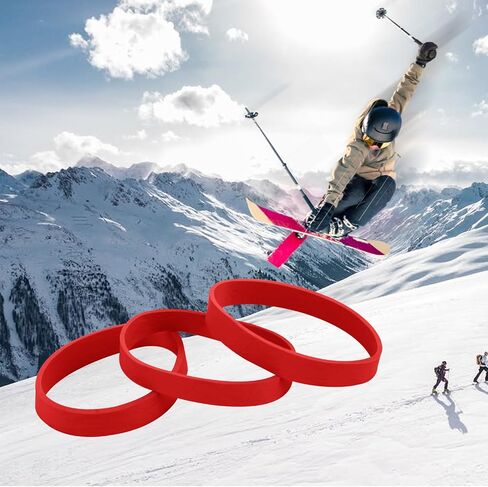32pcs Ski Brake Retainers, Snowboard Brake Bands Retainers Brake Rubber Band for Winter Ski Accessory in Saudi Arabia