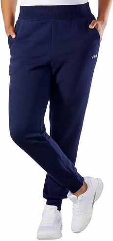 Fila Womens Fleece Joggers (Peacoat, Small) in Saudi Arabia