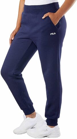 Fila Womens Fleece Joggers (Peacoat, Small) in Saudi Arabia
