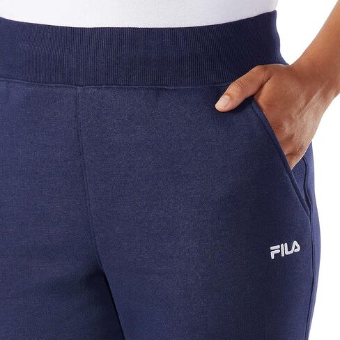 Fila Womens Fleece Joggers (Peacoat, Small) in Saudi Arabia