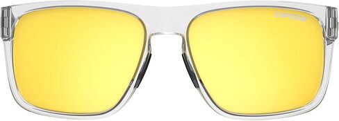 Tifosi Optics Swick Sunglasses Bundle with Case and Eyewear Straps (Crystal Clear/Smoke Yellow Mirror) in Saudi Arabia
