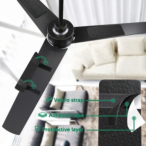 Ceiling Fan Cleaner Duster, Fan Duster Filters for Ceiling Fan Blades, Gifts for Mon Dad, High-speed 360° Purification, Activated Coconut Shell Carbon Filter for Pet Dander AIIergies, Dirt in Saudi Arabia
