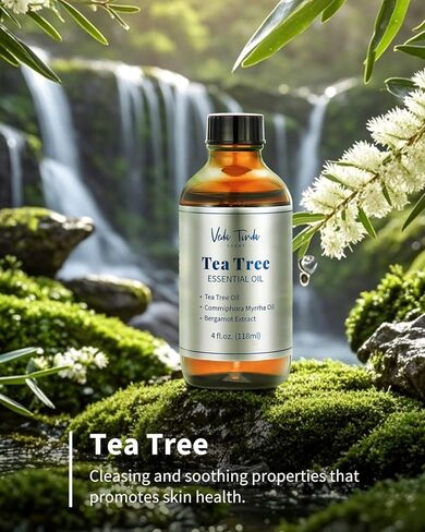VTS Tea Tree Oil for Skin, Hair, Nails & Toenails, Natural Tea Tree Essential Oil Blend for Foot and Hand Care, 4 Fl Oz in Kuwait