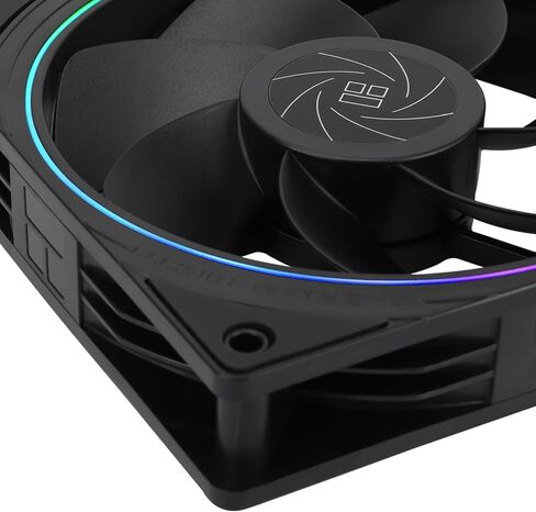 مروحة وحدة المعالجة المركزية Thermalright TL-S12R مقاس 120 مم، مروحة تبريد للكمبيوتر باللون الأسود، مروحة كمبيوتر ذات فتحة دقيقة ARGB Halo، مروحة هيكل بتصميم تدفق الهواء العكسي، سرعة 1500 دورة في الدقيقة in Saudi Arabia