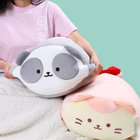 Anirollz Stuffed Animal Plush Toy – 15" Large Plush Doll | Soft, Squishy, Cute, Comfort, Safe | Birthday Gift Pillow with Cute Character Bunny Rabbit Bunniroll in Kuwait