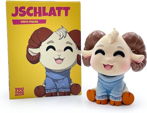 Youtooz Jschlatt Flocked 4.3 بوصة شخصية مفصلة قابلة للتجميع، شخصية Youtooz Rammie Jschlatt من الفينيل من مجموعة Youtooz Youtubers Creator in Saudi Arabia