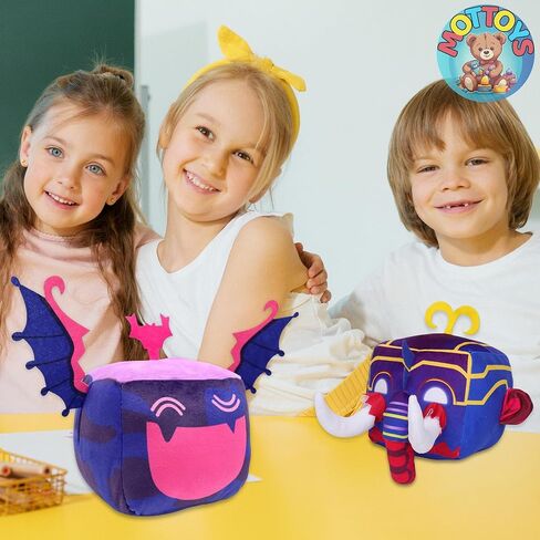 Blox Plush 6 بوصة فواكه - بدون رمز لعبة - وسادة ناعمة لديكورات المنزل - محشوة لمحبي القطيفة - شخصية معانقة للأولاد والبنات (تنين وأطقم) in Kuwait