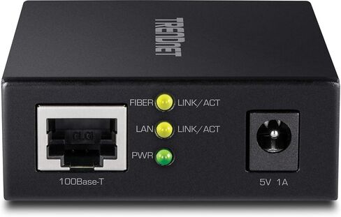 تريند نت محول وسائط فايبر 10GBASE-T الى SFP+ TFC-10GSFP, 1 × منفذ ار جيه 45 10 جيجا 1 × 10 جيجابايت في الثانية SFP+ فتحة SFP+ الى 10G RJ-45، محول طاقة متضمن in Kuwait