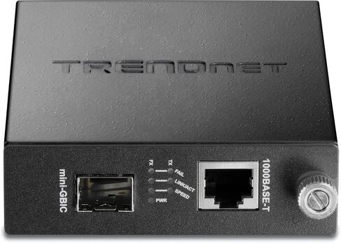تريند نت محول وسائط فايبر 10GBASE-T الى SFP+ TFC-10GSFP, 1 × منفذ ار جيه 45 10 جيجا 1 × 10 جيجابايت في الثانية SFP+ فتحة SFP+ الى 10G RJ-45، محول طاقة متضمن in Kuwait