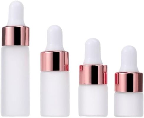 4 Pcs of 1ml, 2ml, 3ml, 5ml Dropper Bottle, Tincture Bottles with Dropper, glass dropper bottle, Clear Liquid Container for Essential Oils, Perfume (Opaque) in Saudi Arabia