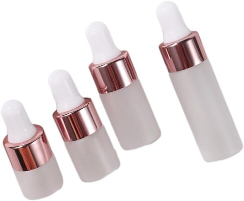 4 Pcs of 1ml, 2ml, 3ml, 5ml Dropper Bottle, Tincture Bottles with Dropper, glass dropper bottle, Clear Liquid Container for Essential Oils, Perfume (Opaque) in Saudi Arabia