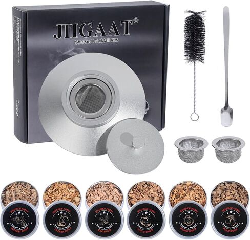 Whiskey Smoker Kit-6 Flavors Wood Chips- Bourbon Cocktail Smoker Gifts for Men -Drink Smoker Infuser Old Fashioned Smoker kit,Mens Gifts, Dad Gifts,Cocktail Kit,Gifts for Dad,Bourbon in Saudi Arabia
