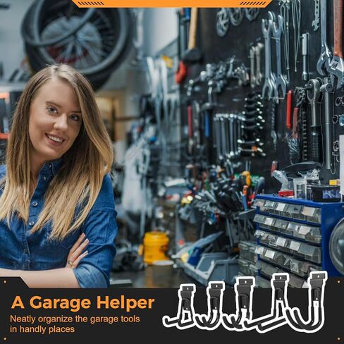 14 عبوة من خطافات Slatwall من 5 أحجام، وإكسسوارات Slatwall للمرآب، وخطافات وشماعات متعددة الحجم مثبتة على الحائط، وشماعات أدوات المرآب متعددة الوظائف in Kuwait