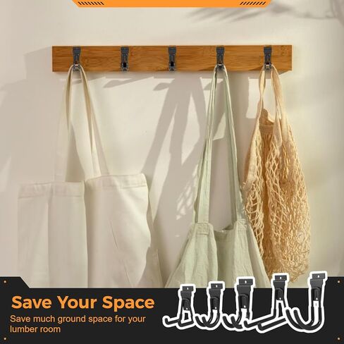 14 عبوة من خطافات Slatwall من 5 أحجام، وإكسسوارات Slatwall للمرآب، وخطافات وشماعات متعددة الحجم مثبتة على الحائط، وشماعات أدوات المرآب متعددة الوظائف in Kuwait