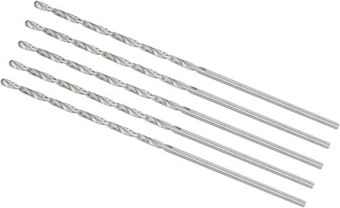 Mini Twist Drill Bit, 1.5mm Drill Diameter 70mm Total Length, High Speed Steel Twist Drill Bit - (Applications: for Metal Plastic and Woodwork), 5-Pieces in Saudi Arabia