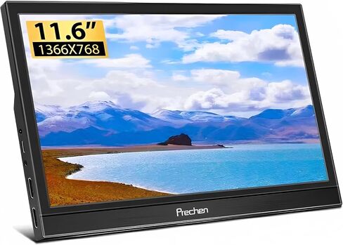 شاشة لمس محمولة 18.5 بوصة، HDR، 350cd/m2، شاشة تعمل باللمس 1920x1080 مع HDMI USB C، 99% sRGB، مكبرات صوت مدمجة، مسند وVESA، شاشة ثانية للسفر لأجهزة الكمبيوتر المحمول والكمبيوتر الشخصي Mac Xbox in Kuwait