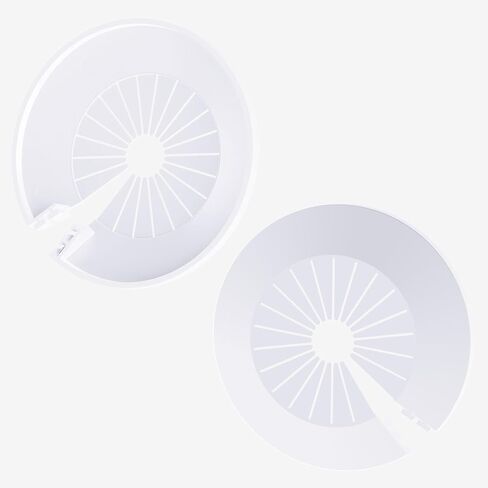 4Pcs Pipe Cover Decoration, Fit 60-78mm(2.4"-3.1") Pipe PP Plastic Flangen Water Pipe Cover Decoration, Escutcheon Pipe Collar for Wall Pipe Tube Decoration, White in Saudi Arabia