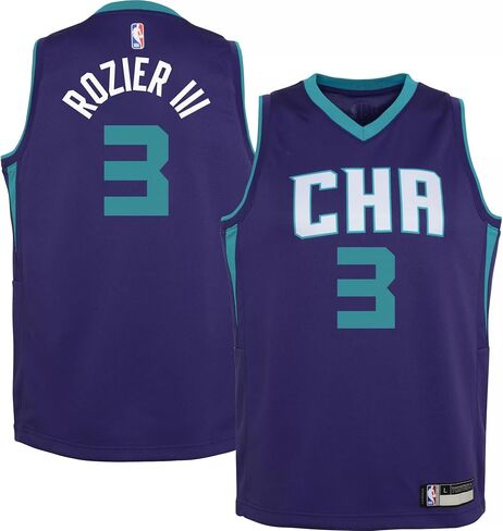 Terry Rozier Charlotte Hornets Purple #3 Kids Youth 8-20 Alternate Swingman Jersey in Saudi Arabia