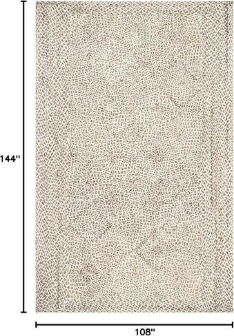 Rugs USA x Lauren Liess Celestine Trellis Jute Area Rug, 4x6, Light Beige in Saudi Arabia