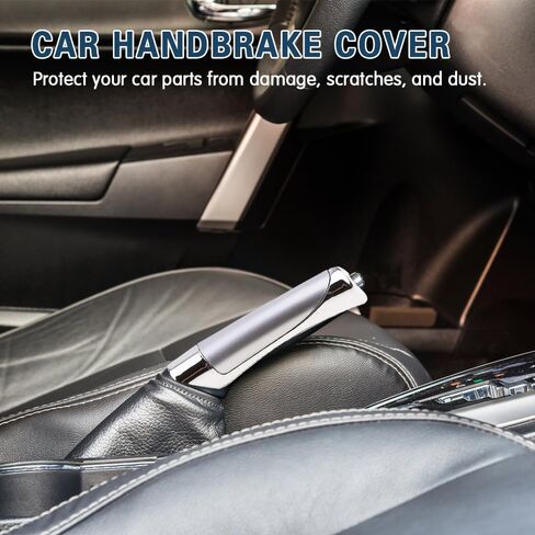 غطاء فرامل اليد للسيارة، غطاء فرامل الانتظار، غطاء فرامل اليد ABS، غطاء مزخرف لفرامل اليد، ملحقات داخلية للسيارات متوافقة مع معظم المركبات (ألياف الكربون الأسود) in Kuwait