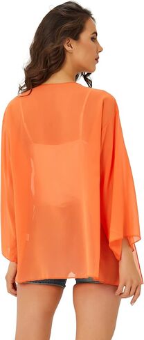 Spmor Women's Chiffon Boho Kimono Cardigan Beach Cover Shawl in Saudi Arabia