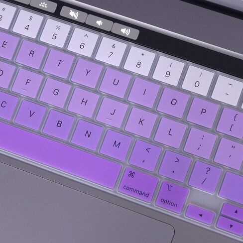 Cream Mixded Color Design Silicone Keyboard Cover Protective Skin for MacBook Pro 16 inch A2141 2019 2020 Pro 13.3 inch A2338 M1/A2251/A2289 with Touch Bar and Touch ID US Version, in Saudi Arabia