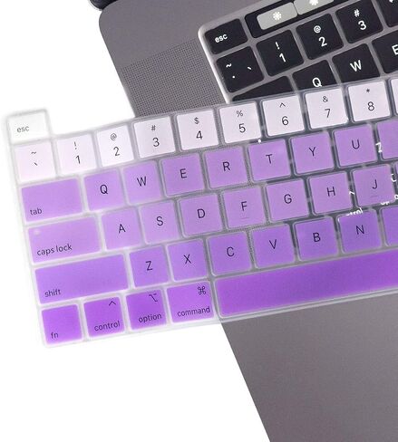 Cream Mixded Color Design Silicone Keyboard Cover Protective Skin for MacBook Pro 16 inch A2141 2019 2020 Pro 13.3 inch A2338 M1/A2251/A2289 with Touch Bar and Touch ID US Version, in Saudi Arabia
