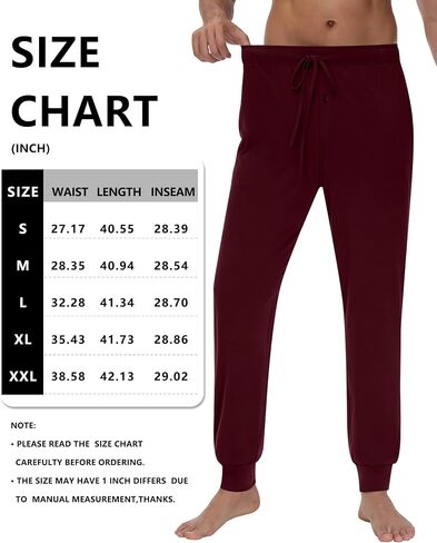 3 Pack Men's Lounge Pants Drawstring Sweatpants Knitted Casual Cozy Joggers Lightweight Pants with Pockets in Saudi Arabia