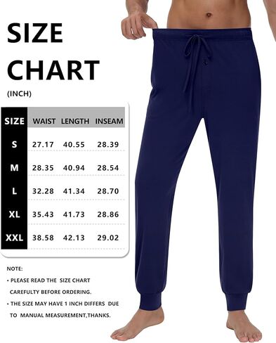 مجموعة من 3 سراويل رجالية مريحة برباط، سراويل رياضية محبوكة كاجوال مريحة وخفيفة الوزن مع جيوب in Kuwait