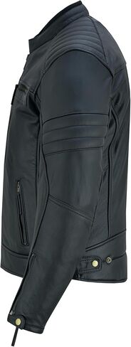 سترة جلدية عالية الجودة للرجال للدراجات النارية مزودة بسحّاب لحماية الدراجة النارية in Kuwait