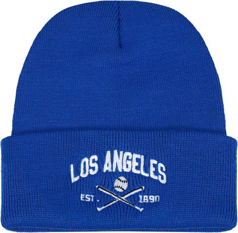Baseball Beanie for Men Women Soft Embroidered Beanie Hats Warm Knit Winter Hat for Baseball Fans in Saudi Arabia