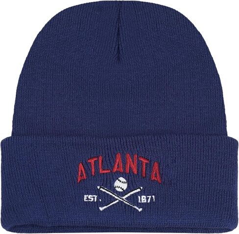 Baseball Beanie for Men Women Soft Embroidered Beanie Hats Warm Knit Winter Hat for Baseball Fans in Saudi Arabia