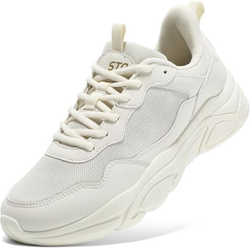 STQ Chunky Sneakers for Womens Platform Dad Shoes Comfortable Walking Shoes in Saudi Arabia